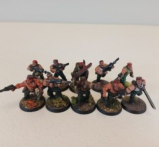 Catachan Jungle Fighters Painted Squad of 10x Astra Militarum Warhammer
