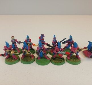 Guardians Painted Metal Squad of 10x With Support Gun Eldar Aeldari Warhammer