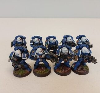 Tactical Marine Painted Squad of 9x Ultramarines Space Marines Warhammer 40K GW