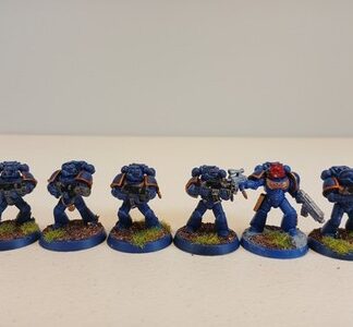 Tactical Marine Painted Squad of 6x Ultramarines Space Marines Warhammer 40K GW
