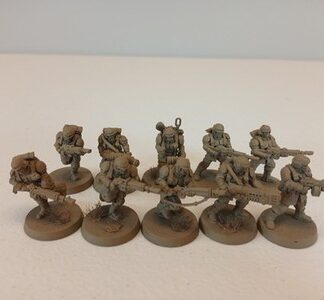 Cadian Shock Troops Primed Squad of 10x Astra Militarum 40K GW