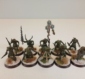 Plaguebearers Painted Squad of 10x Chaos Demons Maggotkin Warhammer 40K AOS GW