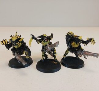Warrior Painted Squad of 3x Tyrannids Xenos Warhammer 40K Games Workshop