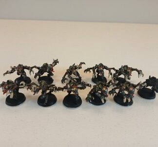 Purestrain Painted Squad of 11x Genestealer Cult Tyrannids Warhammer 40K GW