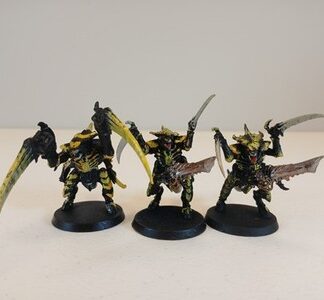 Warrior Painted Squad of 3x Tyrannids Xenos Warhammer 40K Games Workshop