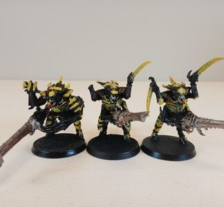Warrior Painted Squad of 3x Tyrannids Xenos Warhammer 40K Games Workshop